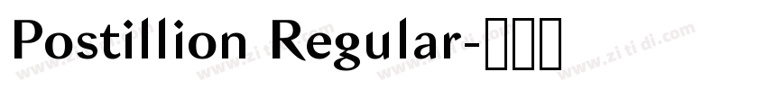 Postillion Regular字体转换 Postillion Regular字体转换